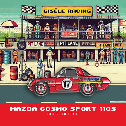 Mazda Cosmo Sport 110S — Gisèle Racing enamel pin on its backing card